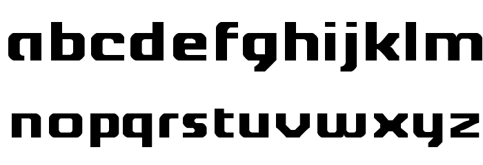Berkelium Type Font LOWERCASE