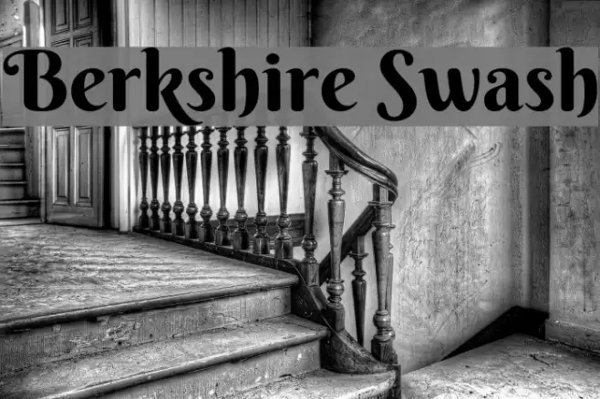 Berkshire Swash Font examples