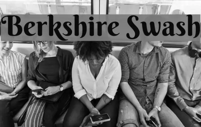 Berkshire Swash Font examples