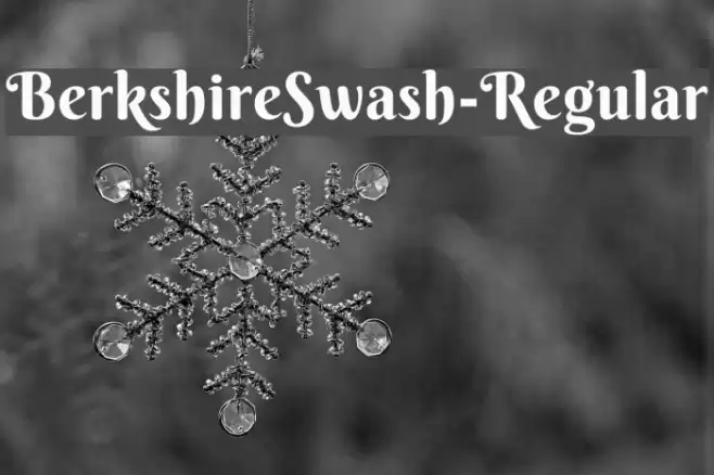 BerkshireSwash-Regular Polices examples