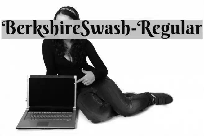 BerkshireSwash-Regular Polices examples
