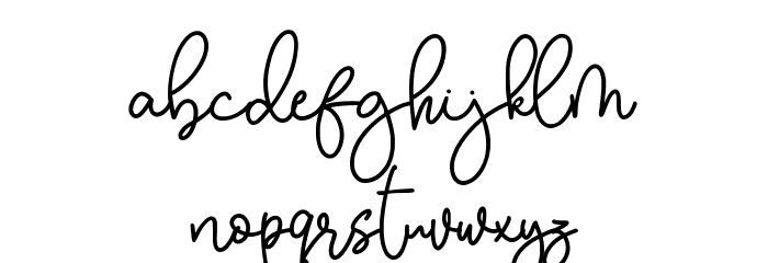 Berkyn Romance Font LOWERCASE