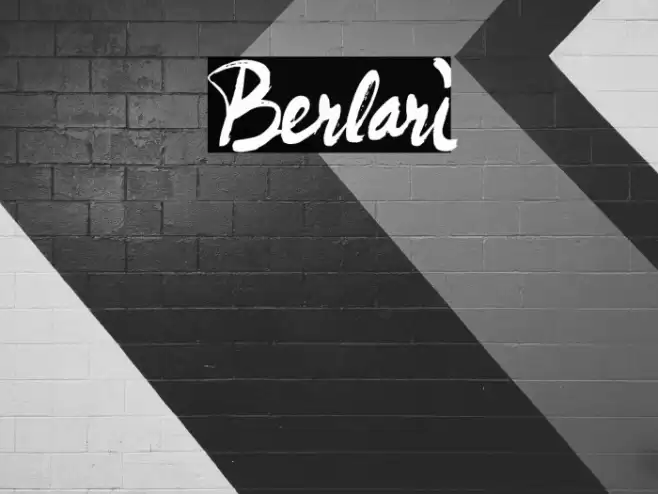 Berlari Font examples