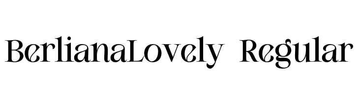 BerlianaLovely-Regular  Free Fonts Download