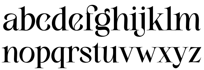BerlianaLovely-Regular Font LOWERCASE