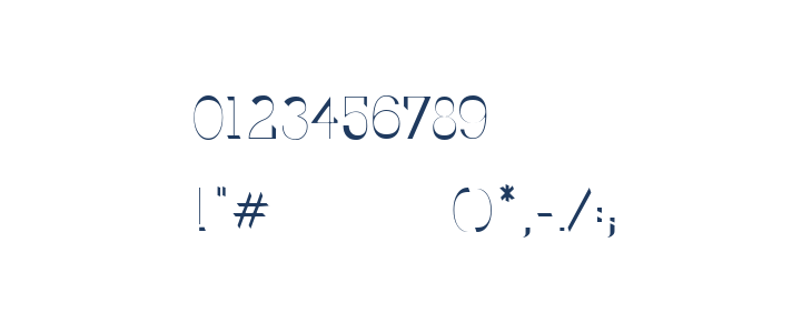 Berlin Allee SemiBold Other Characters