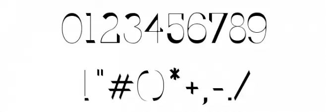 Berlin Allee SemiBold Font OTHER CHARS