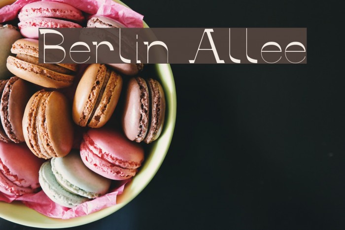 Berlin Allee Font examples