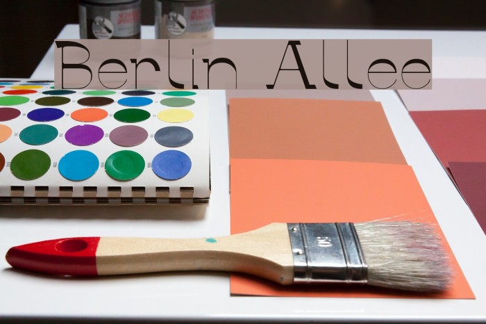 Berlin Allee Font examples
