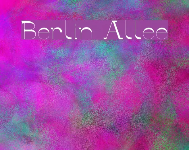 Berlin Allee Example 3