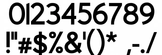 Berlin Bold Font OTHER CHARS