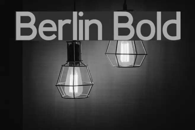 Berlin Bold Font examples