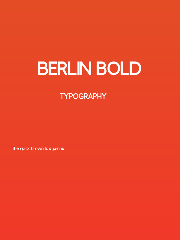 Berlin Bold Poster