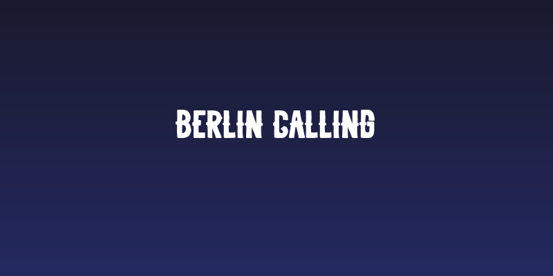 Berlin Calling Social Header