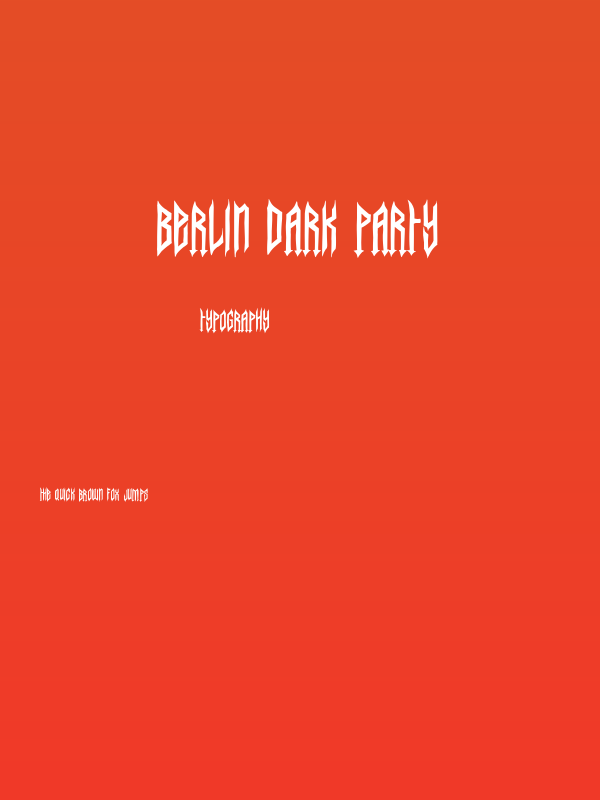 Berlin Dark Party Poster