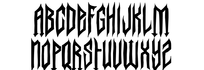Berlin Dark Party Font LOWERCASE