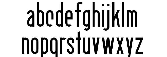 Berlin Email 2 Font LOWERCASE