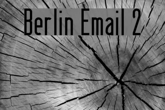 Berlin Email 2 Caratteri examples