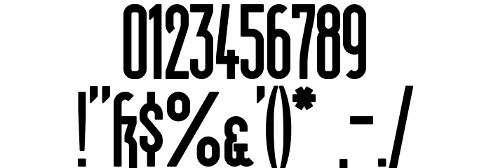 Berlin Email Bold Font OTHER CHARS