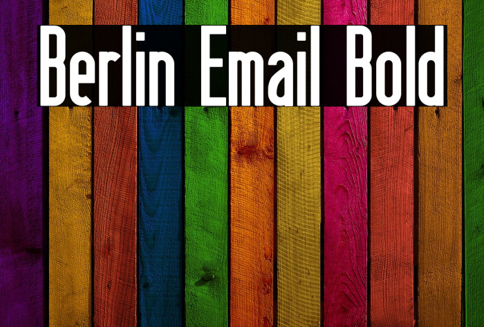 Berlin Email Bold Font examples