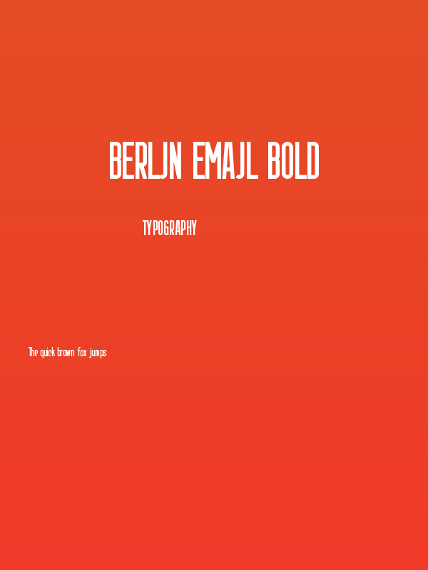 Berlin Email Bold Poster