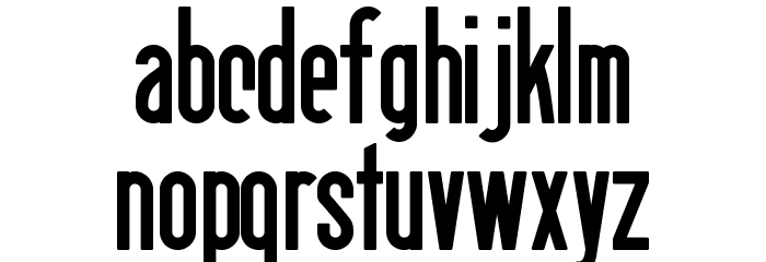 Berlin Email Bold Font LOWERCASE