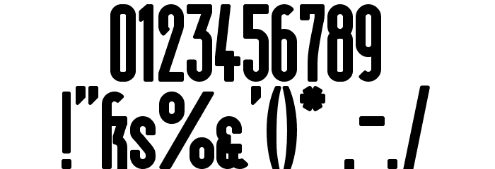 Berlin Email Heavy Font OTHER CHARS