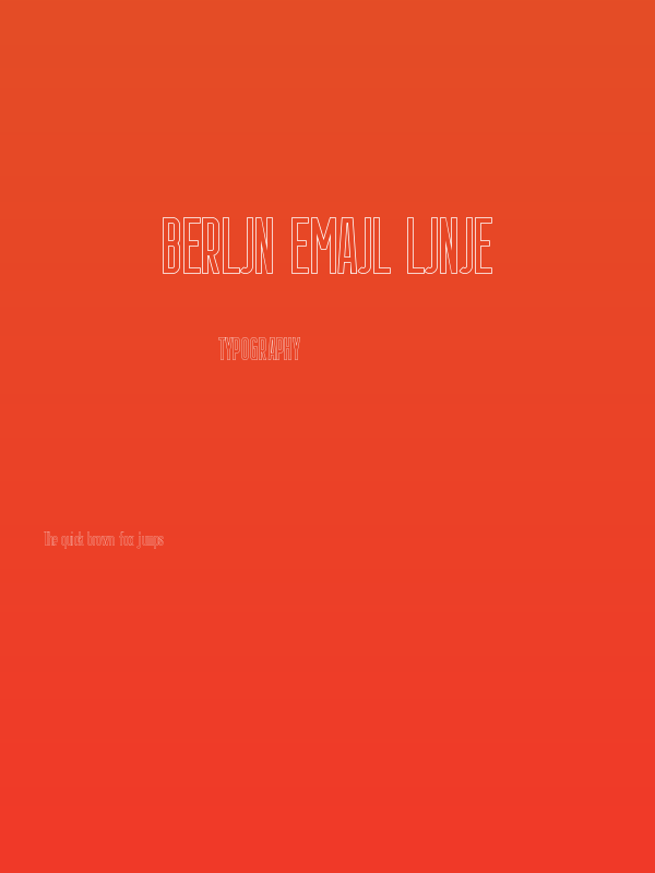 Berlin Email Linie Poster