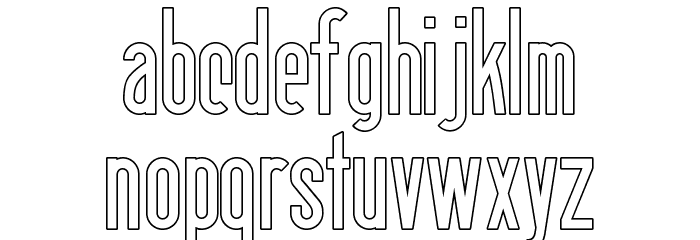 Berlin Email Linie Font LOWERCASE