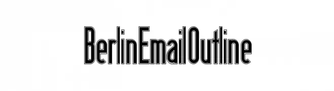Berlin Email Outline  Fuentes Gratis Descargar