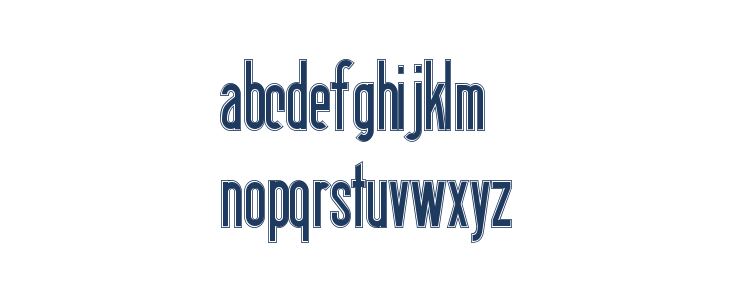 Berlin Email Outline Lowercase