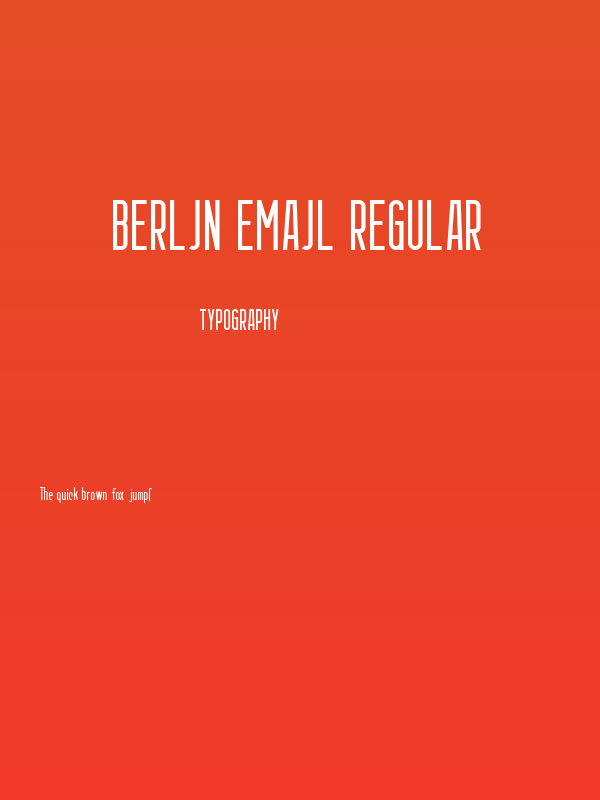 Berlin Email Regular Poster