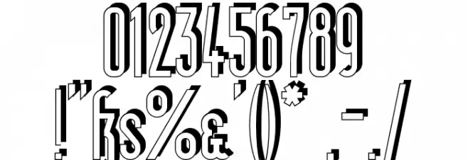 Berlin Email Schaddow フォント その他の文字