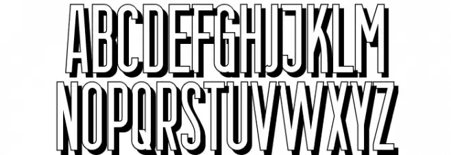 Berlin Email Schaddow Font UPPERCASE