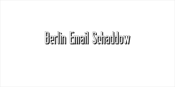 Berlin Email Schaddow Logo