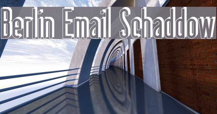 Berlin Email Schaddow Font examples