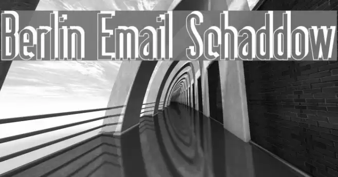 Berlin Email Schaddow フォント examples