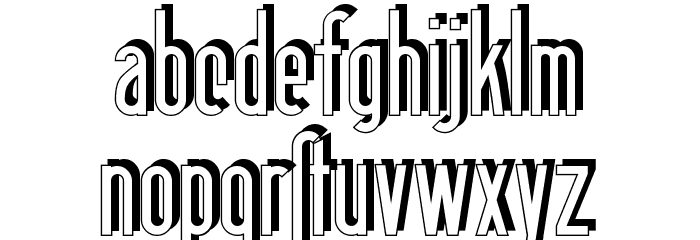 Berlin Email Schaddow Font LOWERCASE