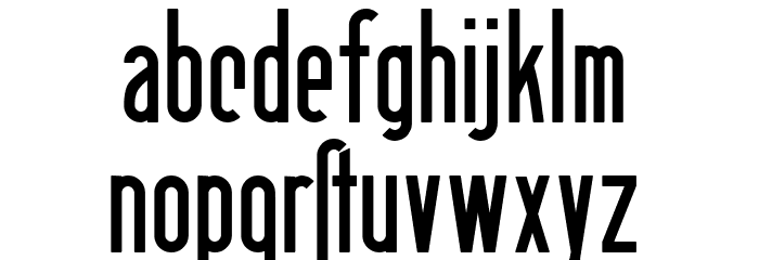 Berlin Email Semibold Bold Font LOWERCASE