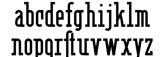 Berlin Email Serif Semibold Font LOWERCASE