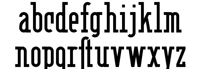 Berlin Email Serif Semibold Font LOWERCASE
