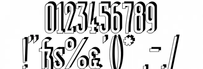 Berlin Email Serif Shadow Font OTHER CHARS