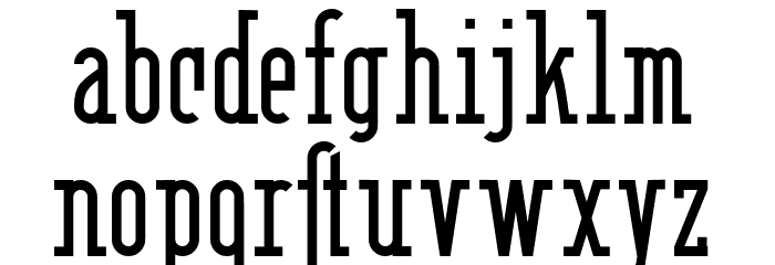 Berlin Email Serif Font LOWERCASE