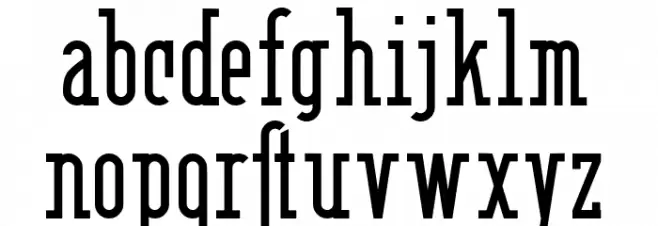Berlin Email Serif 字体 小写