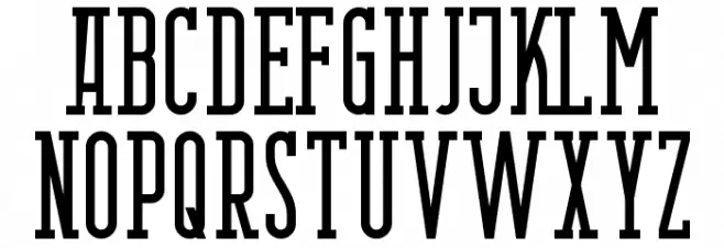 Berlin Email Serif फ़ॉन्ट अपरकेस