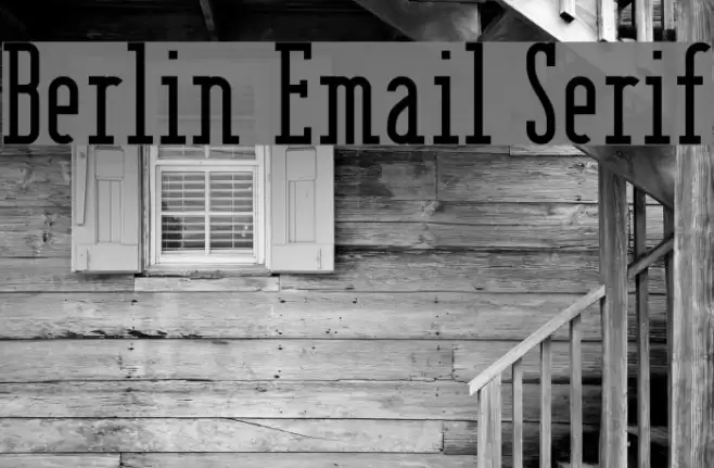 Berlin Email Serif Font examples