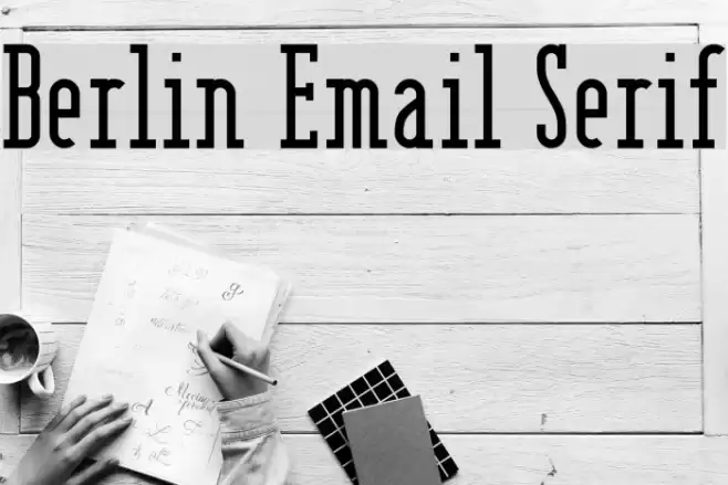 Berlin Email Serif Font examples
