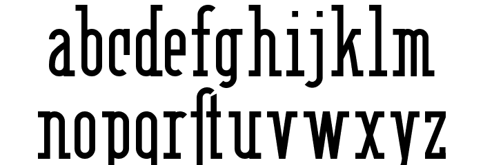 Berlin Email Serif Font LOWERCASE