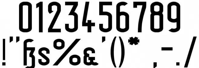 Berlin Email Wide Semibold Font OTHER CHARS