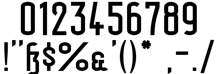 Berlin Email Wide Semibold Font OTHER CHARS